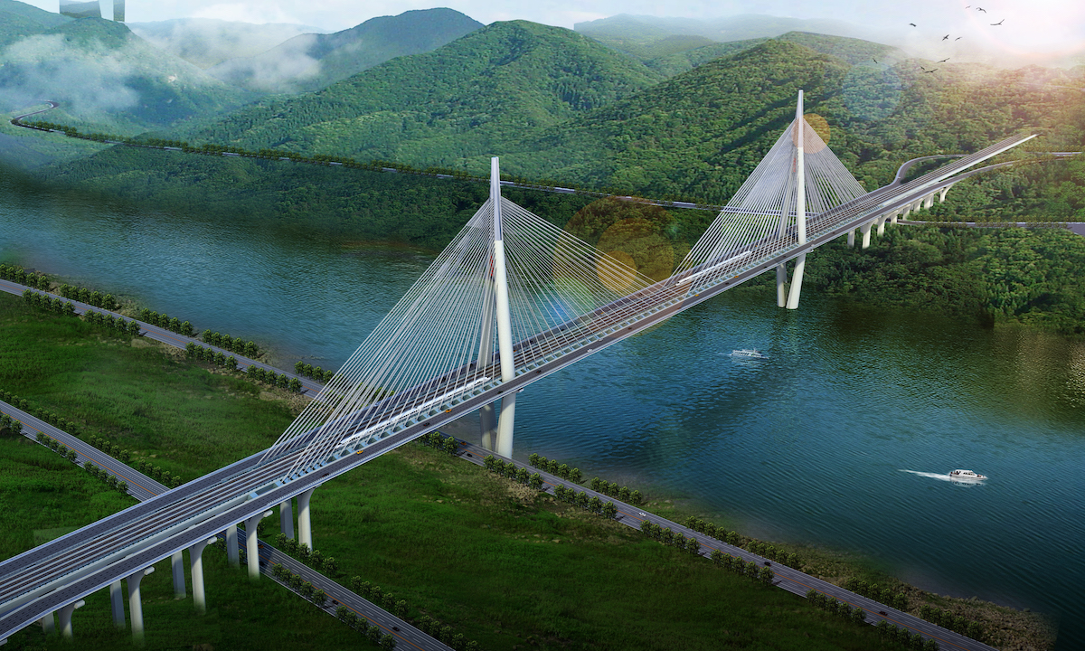 川南城際鐵路宜賓臨港大橋