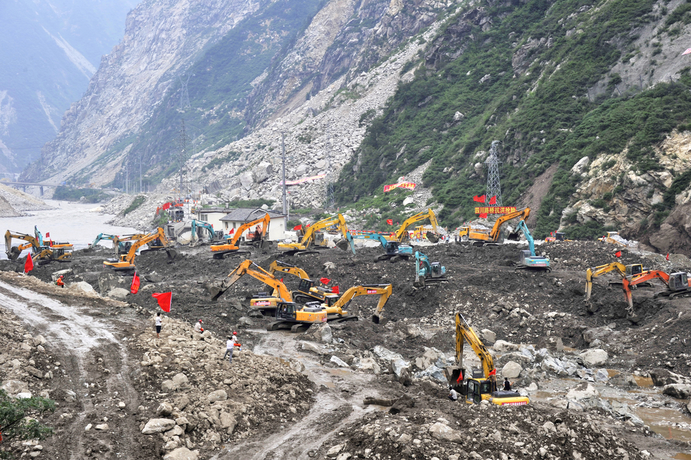 2011.7.3都汶路羅圈灣搶險1